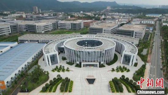 圖為中國稀金谷永磁電機(jī)產(chǎn)業(yè)園?！≮M縣區(qū)融媒體中心供圖